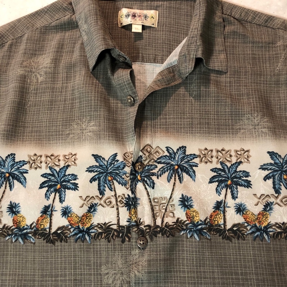 LIKE NEW Campia Moda Tropical Print Shirt XL